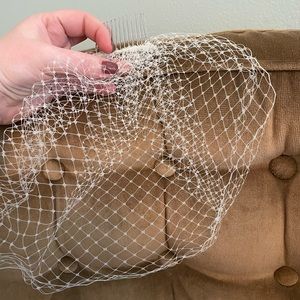 Russian Tulle Bird Cage Blusher